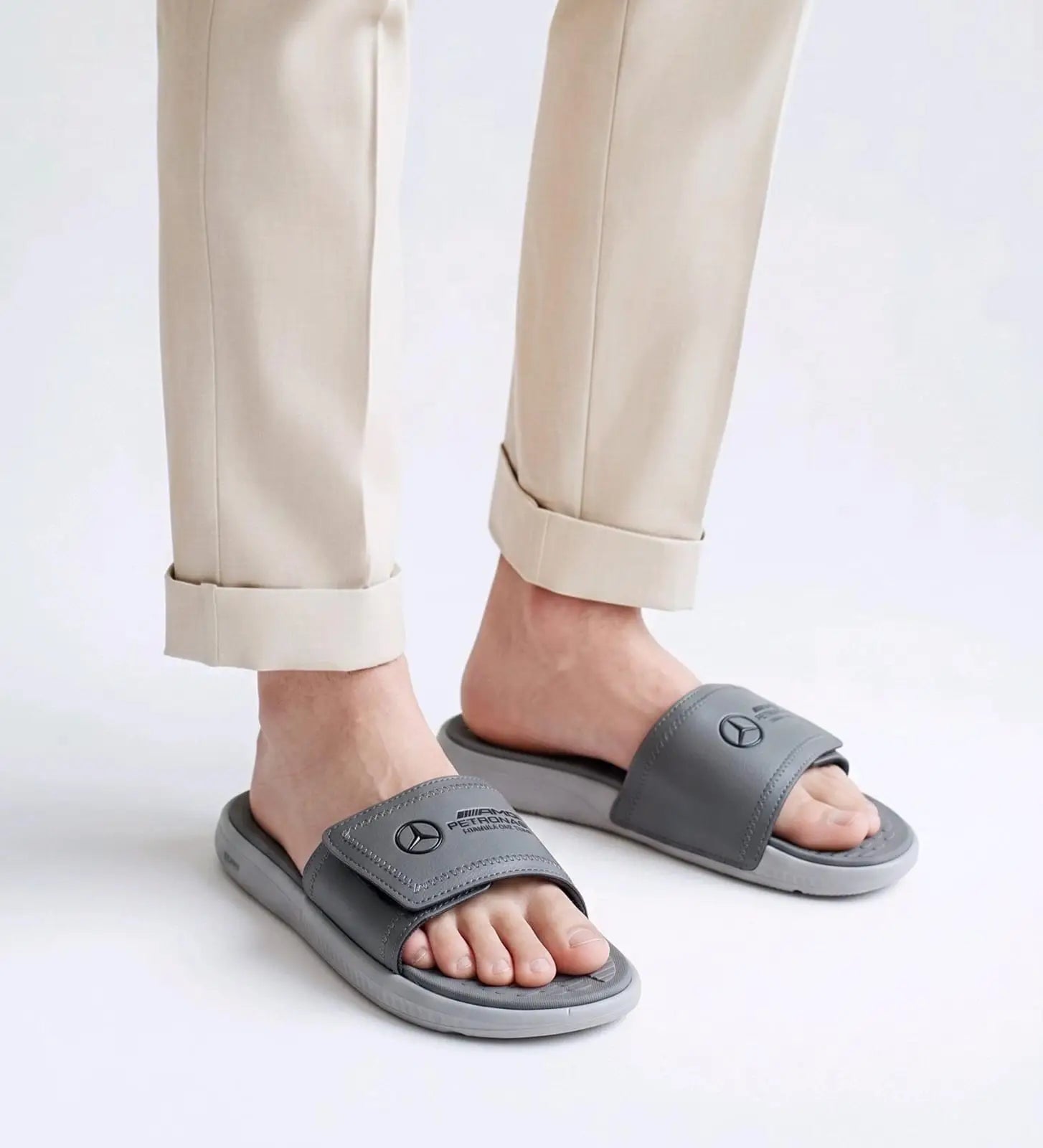 Puma_Mercedes Grey AMG Petronal Soft Comfort Slide