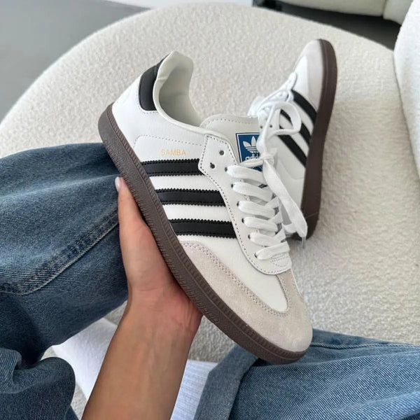 Adidas_Samba White Black Sneakers