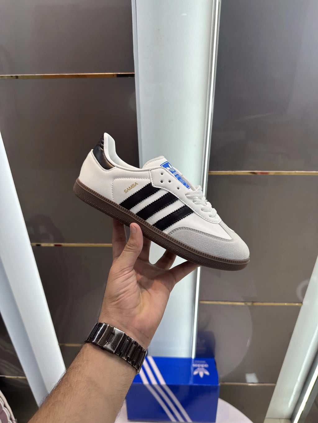 Adidas_Samba White Black Sneakers